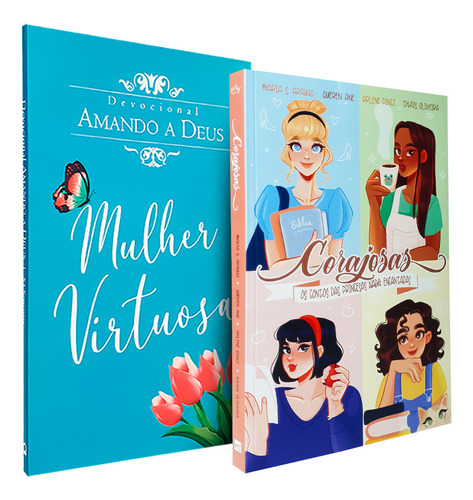 Devocional Diário Meditações Mulher Virtuosa E Livro Corajosas Princesas