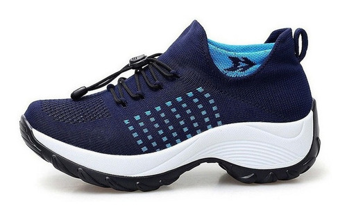 Zapatillas Deportivas Informales De Malla Tejida Para Mujer