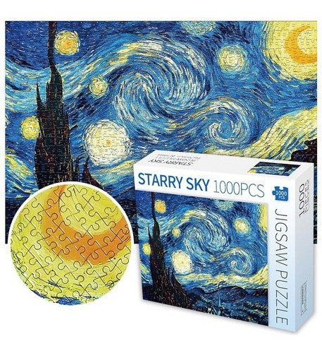 Puzzle Noche Estrellada 1000 Piezas Rompecabezas Van Gogh De