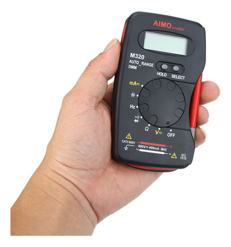 Aimo M320 Multimeter Digital Lcd Of Bolsillo Dmm Meuring