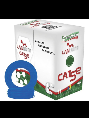 Cabo De Rede Cat5 (azul) 305mts Condutti.