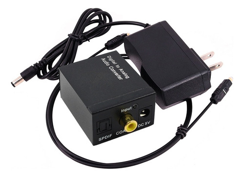 Convertidor Audio Digital Optica Toslink Análogo Rca Plug