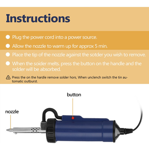 . Vacío De Succión De Estaño Bbt-580 De Soldadura Eléctrica
