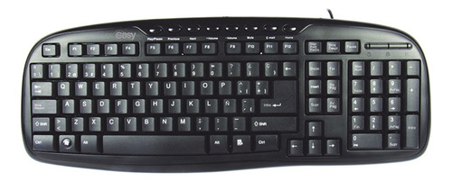 Teclado Alambrico Easy Line Multimedia Usb 1.40m Win Mac