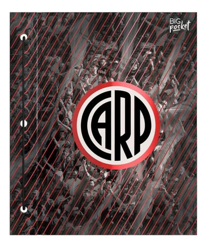 Carpeta Escolar N°3 2 Tapas Cordón/aro River Plate