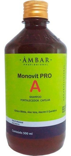 Monovit Pro A (shampoo, Máscara E Ampola) Âmbar Profissional