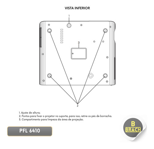 Projetor Full Hd Intelbras Com Bluetooth E Wi-fi 1080p 150''
