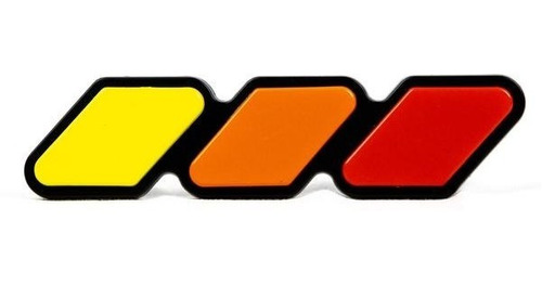 Imagen 7 de 9 de Emblema Parrilla Toyota Trd Insignia Tricolor Rojo Amarillo