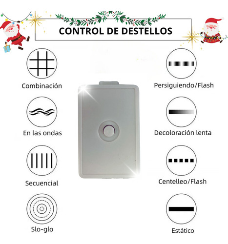 2 Pack Luces Navideñas 18 Metros Cascada Navidad 1000 Leds