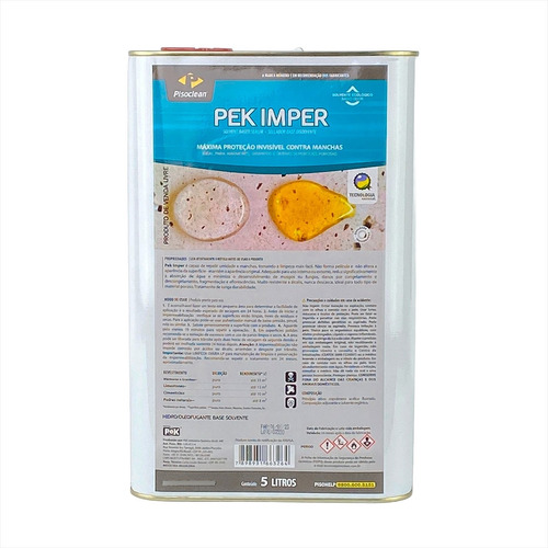 Pek Imper Pisoclean 5 Litros Proteção Hidro-oleo Repelente