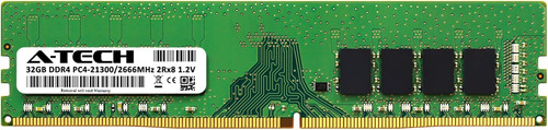 A-tech 32gb Ddr4 2666mhz Dimm Pc4-21300 Udimm No-ecc Cl1...