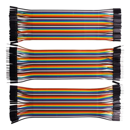 Cable Jumper 40u Protoboard 20cm Compatible Dupont Y Arduino