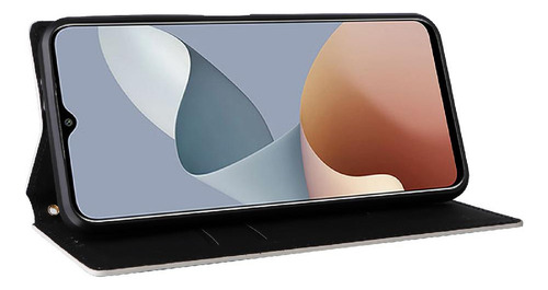Funda Para Zte Axon 50 Lite Pu Cuero Cierre Magnético 3d