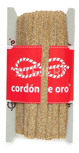 Imagen 1 de 4 de Elástico Para Lencería Flash Cordón De Oro 10mm X 20 Metros