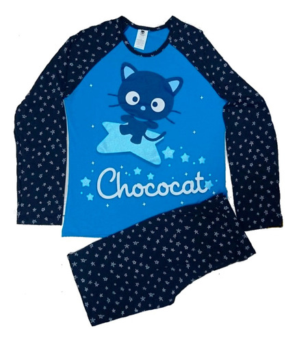 Pijama Para Mujer Chococat Sanrio Kitty Blusa Y Pantalon