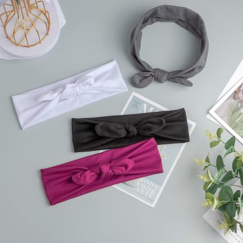 Paquete De 8 Diademas For Mujer De Yoga Con Nudo Cruzado