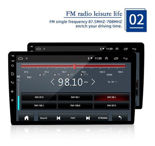 Imagen 5 de 10 de Estéreo Para Auto De 2 Din Con Wifi Gps Android Con Cámara