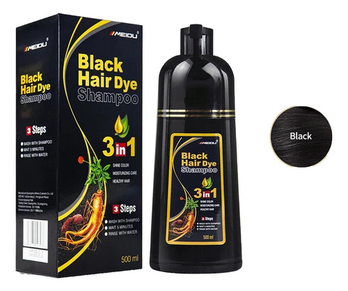 Shampoo De Tintura De Cabelo De 100 Ml/500 Ml 3 Em 1 Para Es