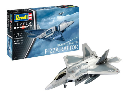 Lockheed Martin F-22a Raptor By Revell  # 3858   1/72