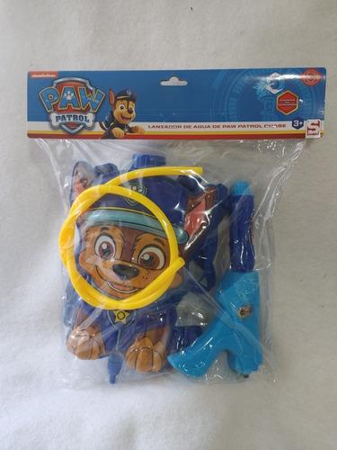 Pistola Lanzadora De Agua Chase Paw Patrol Tipo Mochila Nva