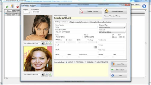 Software Para Gerenciar Studio De Pilates V1.0 - Fpqsystem