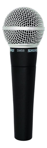 Microfone Shure SM SM58-LC Dinâmico Cardioide cor cinza-escuro/prateado