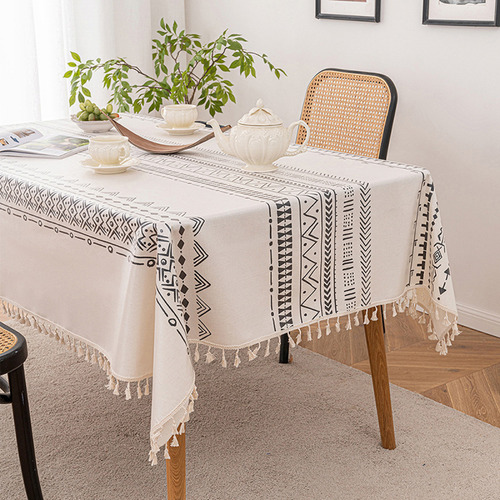 Mantel Bohemio Desechable Personalizado De Algodón Y Lino