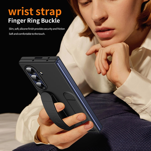 Funda Para Samsung Z Fold 3/4/5/6/7, Bisagra Delgada, A Prueba De Golpes, Protector De Pantalla Con Mango Delgado