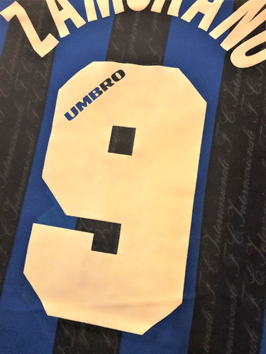 Camisa Internazionale 1996/97 Zamorano #9 Raríssima