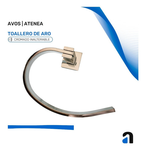 Imagen 4 de 10 de Toallero Aro 100% Metal Cromado / Avos Atenea Sale