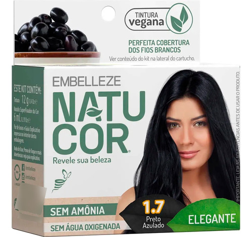 Tinta De Cabelo Natucor Embelleze Vegana Várias Cores
