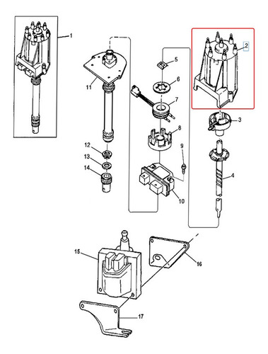 Tapa Distribuidor Ignición Gmc P2500 4.8l L6 Gas 1987