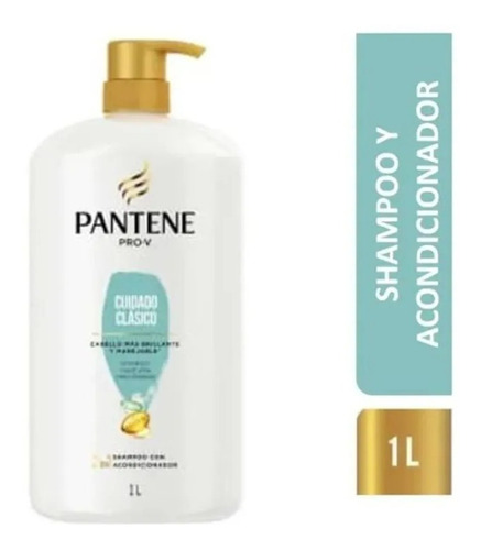 Pantene Pro-v Shampoo Con Acondicionador Cuidado Clásico 1 L