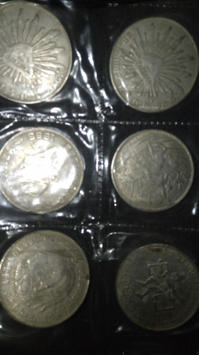 Colección 8 Monedas De Plata Falsas 