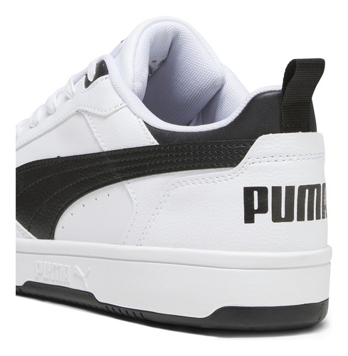 Tenis Rebound V6 Puma Unisex Blanco Y Negro
