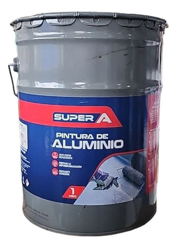 Pintura Aluminio Para Manto Cuñete De 5gal Supera