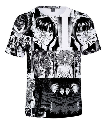 Polera Con Estampado Junji Ito Kawakami Tomie