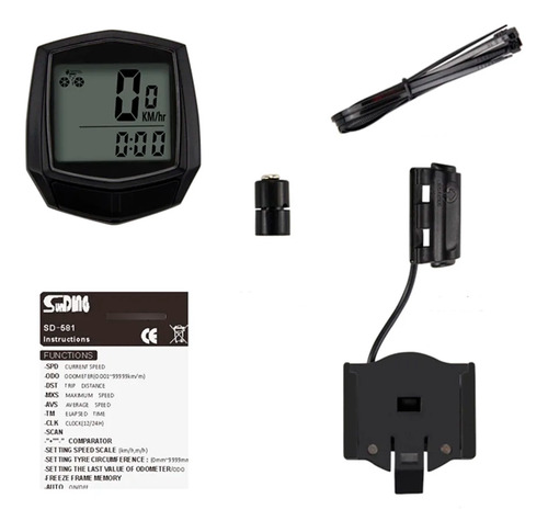Velocimetro Ciclo Computador Bicicleta Speed Mtb 14 Funções