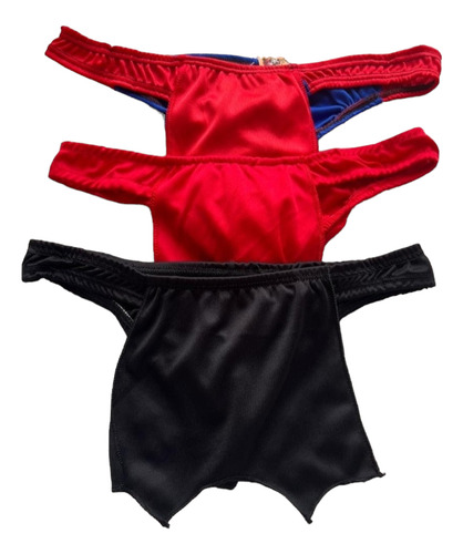 Tangas Hombre Batman Superman Heroe Licra Paquete 3 Piezas
