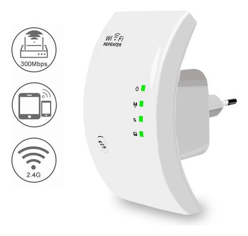 Repetidor Wifi Extensor Amplificador Wireless Sem Fio Rede Cor Branco