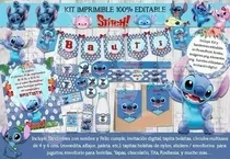 Comprar Kit Imprimible Stitch Cumpleaños Candy Bar Fiesta