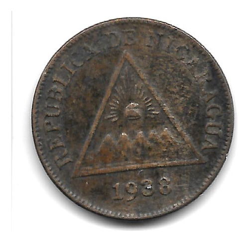 Nicaragua Moneda De 1 Centavo Año 1938 Km 11 - Mb