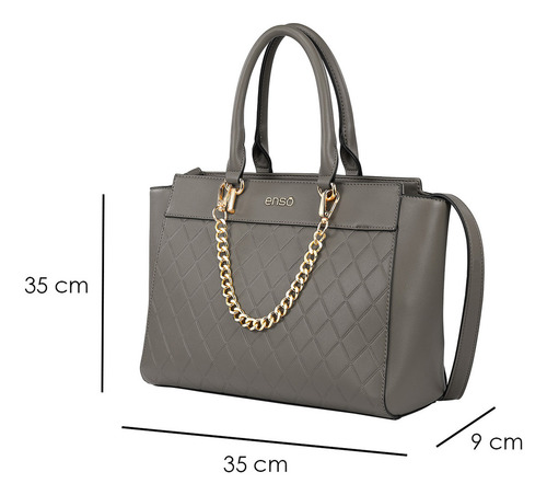 Bolsa Tote Enso Mujer Eb244211ttgr Gris