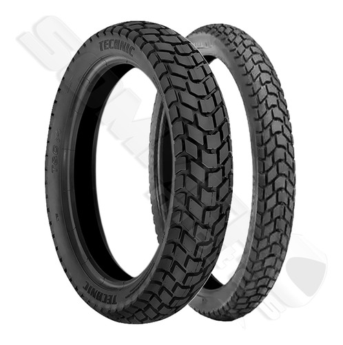 Par Pneu 90-90-21 + 140-80-18 T&c Uso Com Câmara Technic