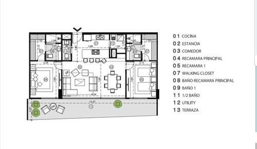 Imagen 9 de 15 de Departamento En Venta En Valle Real En Torre Adana