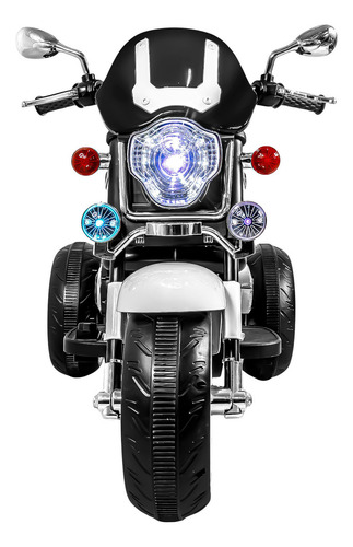 Montable Electrico Motocicleta 12v Niños 2-8 Años Bluetooth Color Blanco