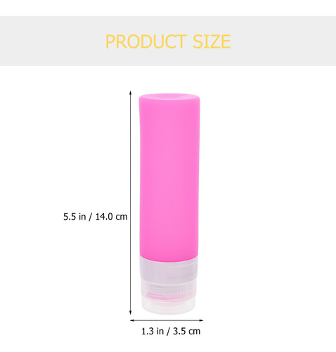 1 Juego De Botellas De Silicona Empacado Vacy Lotion Squeeze