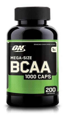 Bcaa 1000mg Aminoácidos 200 Cápsulas On Optimum Nutrition