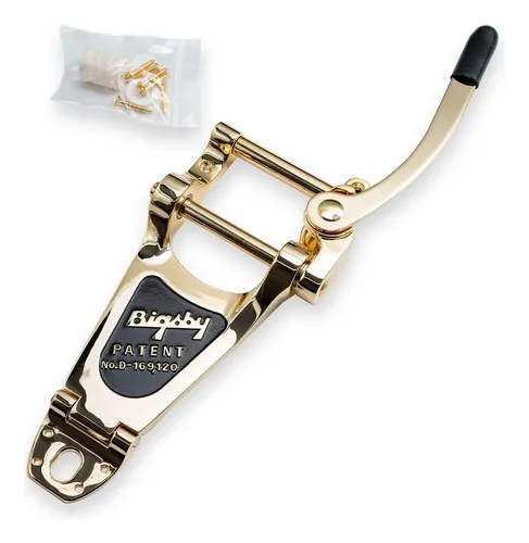 Bigsby B7G ゴールド エイジド調 ビグスビー ビブラート テールピース Fender Bigsby B7g Gold Vibrato Tailpiece - Gold | MercadoLivre