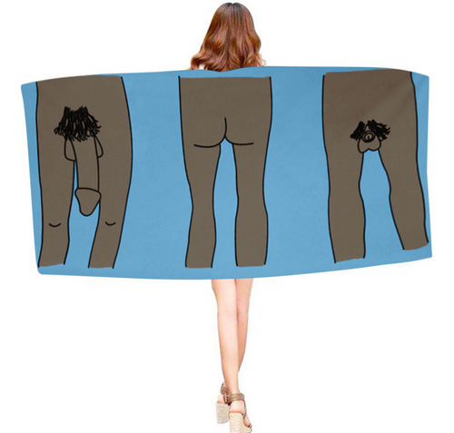 Toalla De Playa En Forma De X Para Hombre, Divertida, Envolt